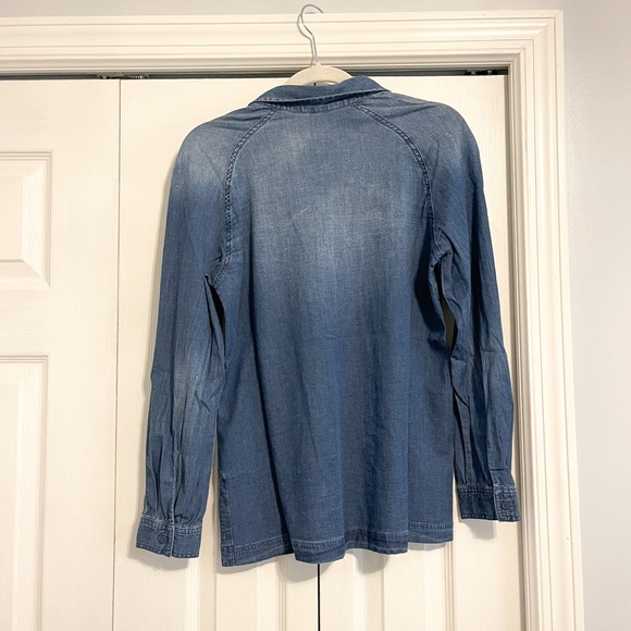 NWOT Betabrand Button Down Chambray - Picture 4 of 5